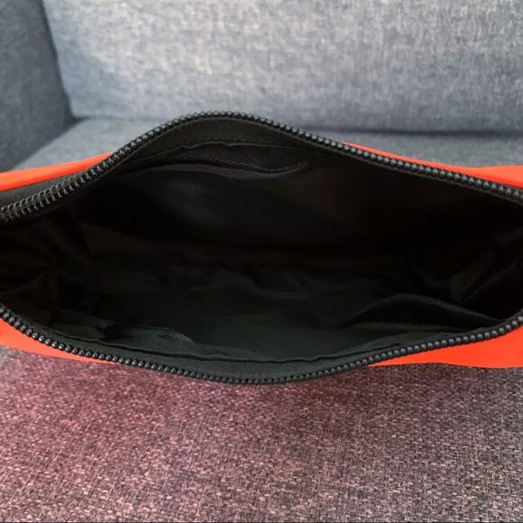 NEW Fluorescent Orange Nylon Mini Bag Hobo Shoulder Neon Purse - Picture 4 of 9